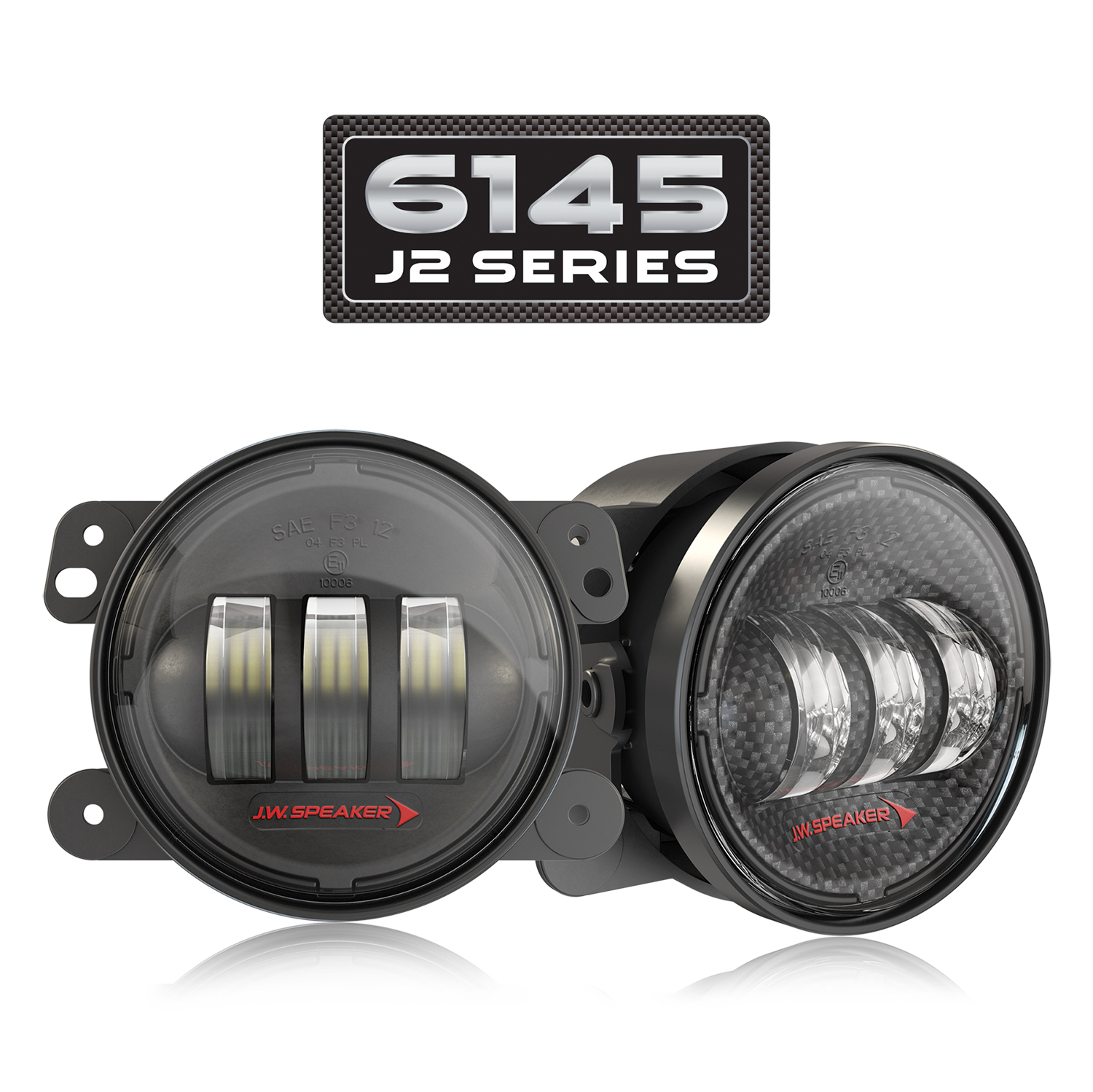 LED Off Road Fog Lights for Jeeps - Model 6145 J2 Series