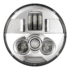 LED Motorcycle Headlight Model 8780 Chrome Front View