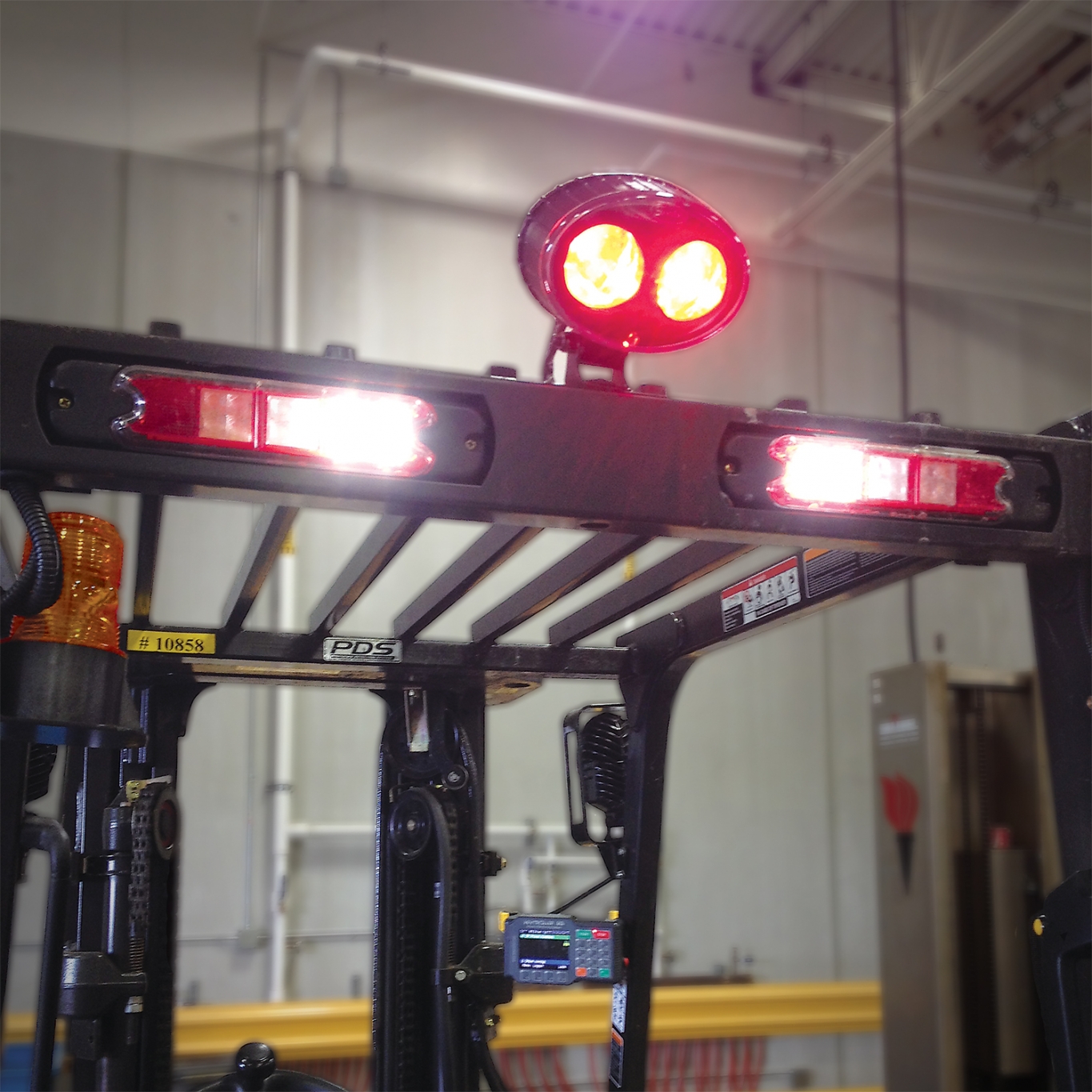 LED Forklift Safety Lights and Warning Lights Model 770 RED
