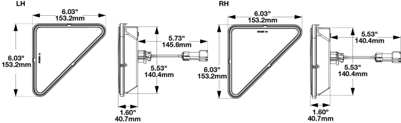 Bobcat LH & RH Lamp Kit without Bezel