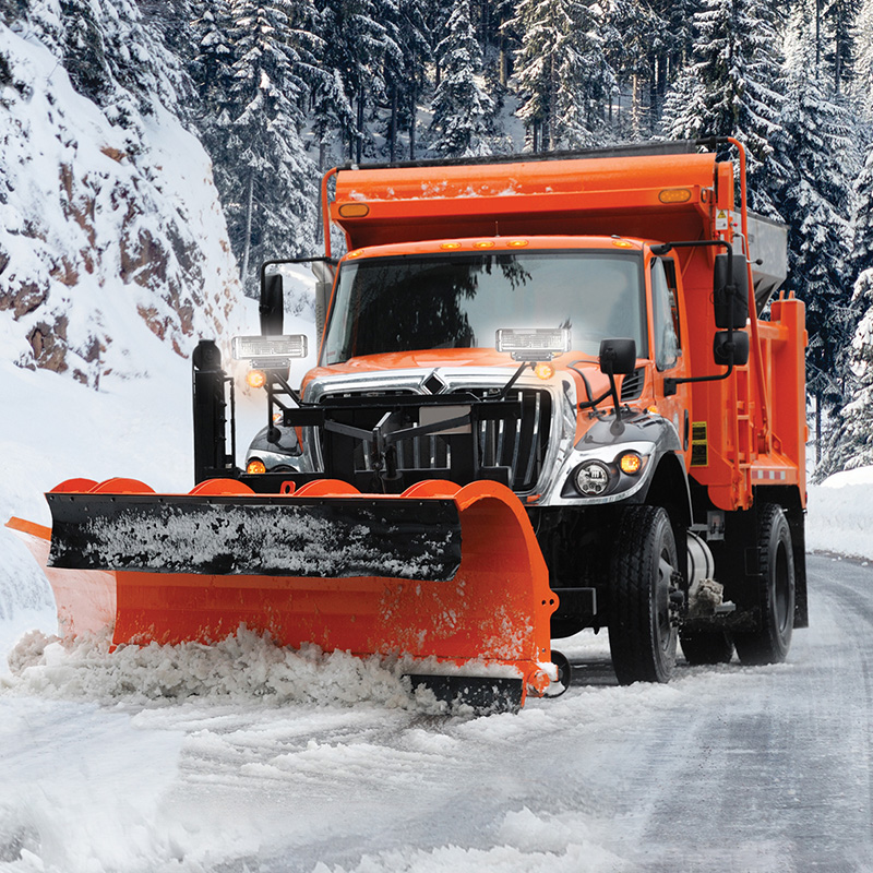 8700 Evo 3 Heated Headlights on Snow Plow