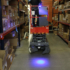 J.W. Speaker - Model 4415 Safety Light BLUE on Scissor Lift