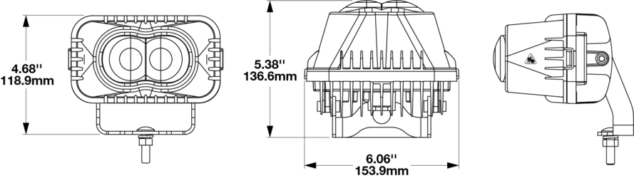 J.W. Speaker - Model 560 Dimensions