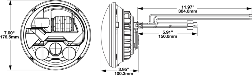 Model 8700 EVO 3 LH Dimensions