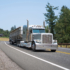 LED Model 9600 Chrome Peterbilt POD LED Headlight on Silver Semi