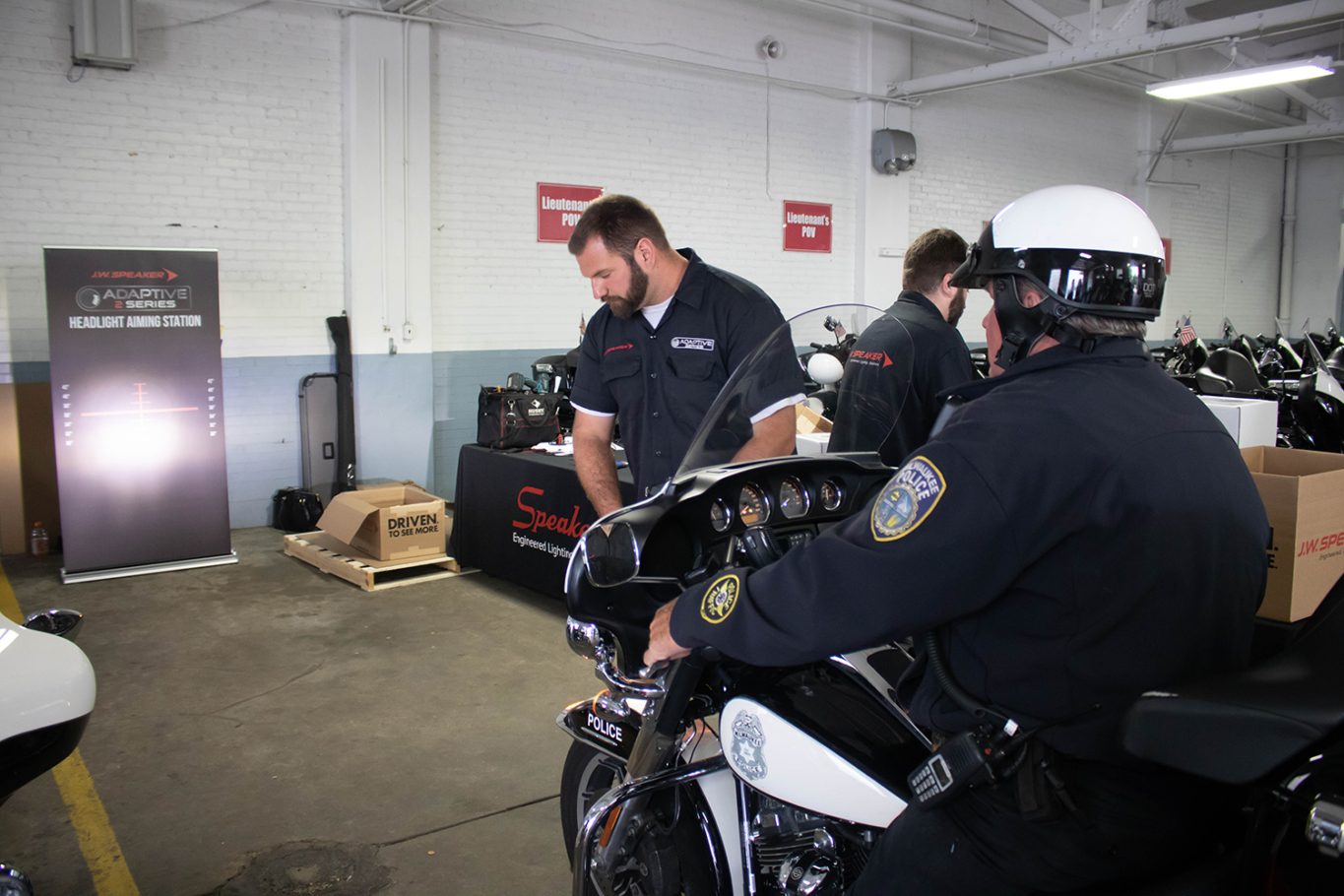 LED Headlights for Milwaukee Police Motor Officers