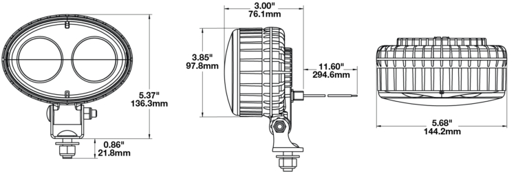 JW Speaker Model 770 BluRed Safty light