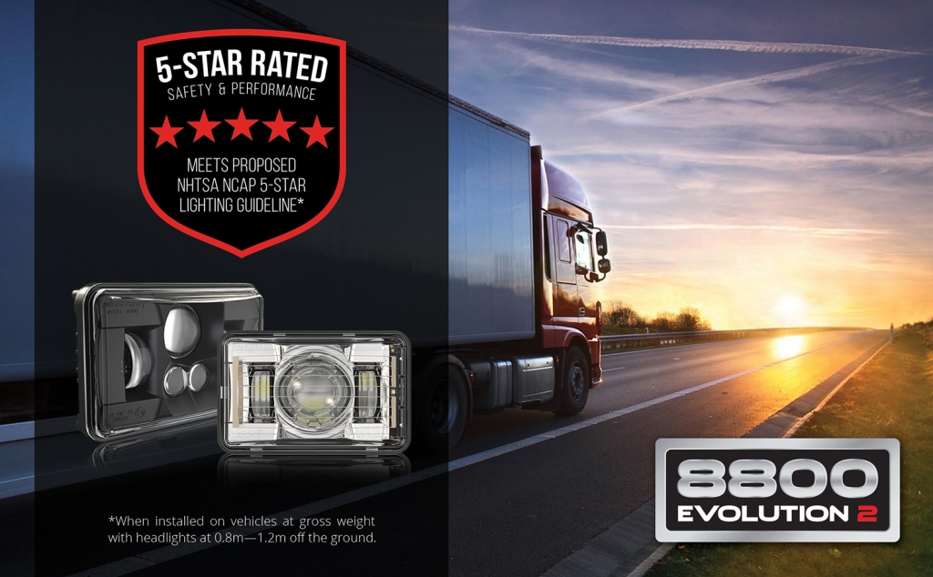 New heated 4x6 LED Headlight by J.W. Speaker called the Model 8800 Evolution 2http://
