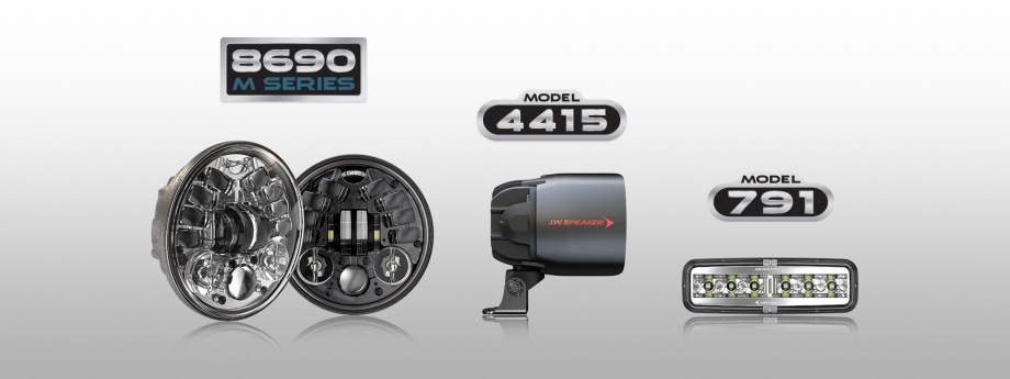 J.W. Speaker LED headlights, work lights, powerful lights