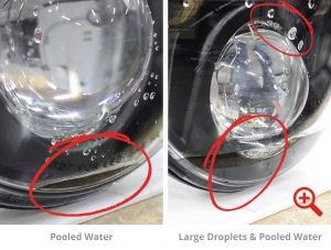 LED Headlight showing Water Ingress
