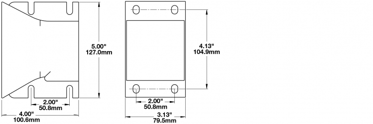 Backup Alarm Model 390 Dimensions