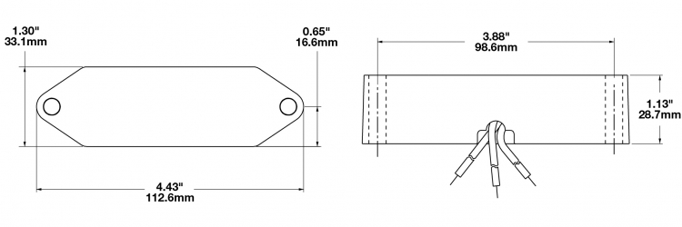 EMI Filter Model 631 Dimensions