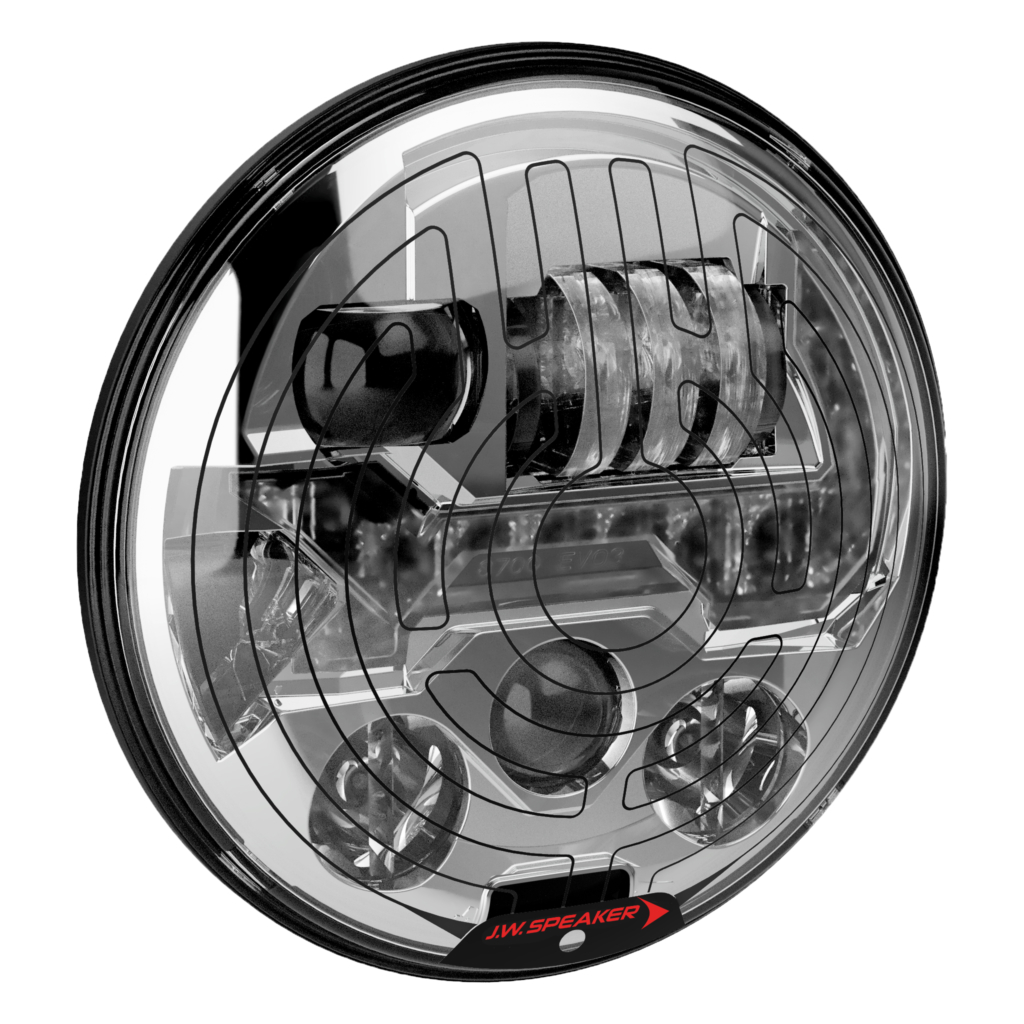 LED Headlight Model 8700 EVO 3 Heater Chrome LH 34 View 2020