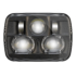 LED Headlight Model 8900 EVO 2 Non Heated Black Front View