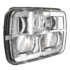 LED Headlight Model 8900 EVO 2 Non Heated Chrome 3/4 View