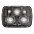 LED Headlight Model 8910 EVO 2 Heated Lens Black Front View