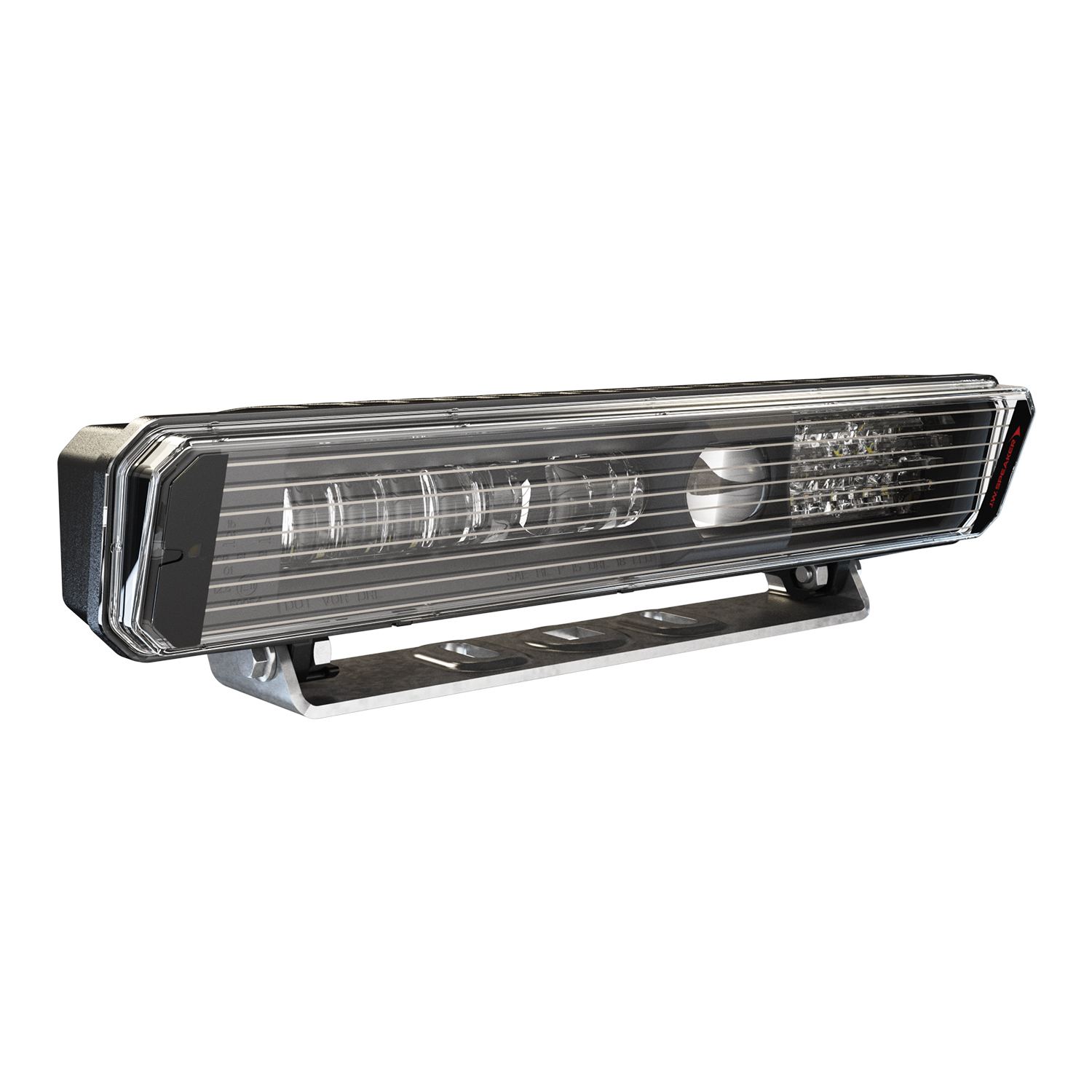 LED Headlight Model 9900 RH Low Profile Heated 3/4 View