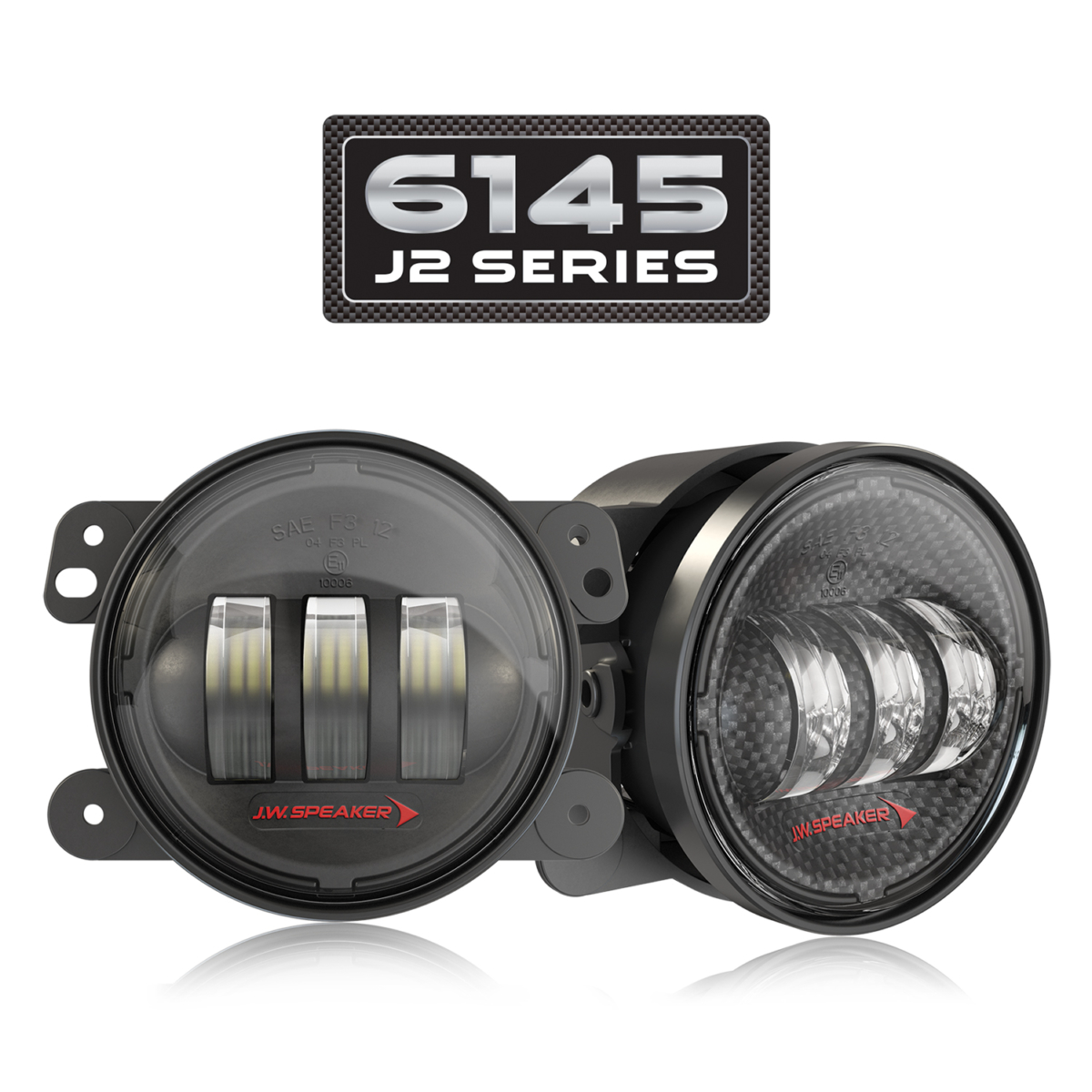 LED Off Road Fog Lights for Jeeps - Model 6145 J2 Series