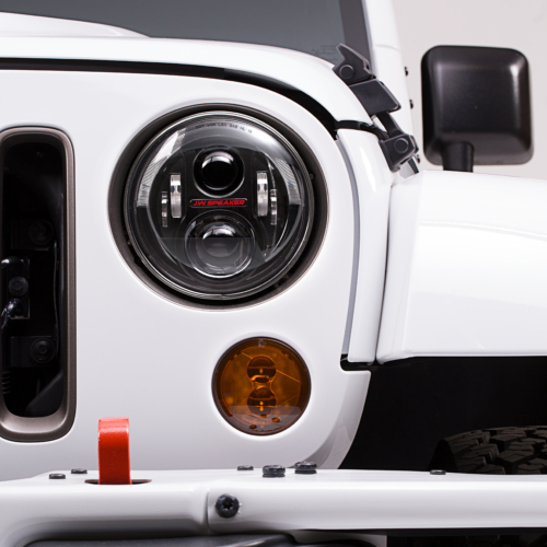 LED Rückleuchten Smoked von J.W. Speaker mit Seitenstrahler Jeep Wrangler  JK Bj. 07-18