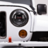 LED Jeep Headlight and Turn Signal J2 Series Installed on Jeep Lights Off