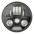 LED Motorcycle Headlight Model 8680 Chrome Front View
