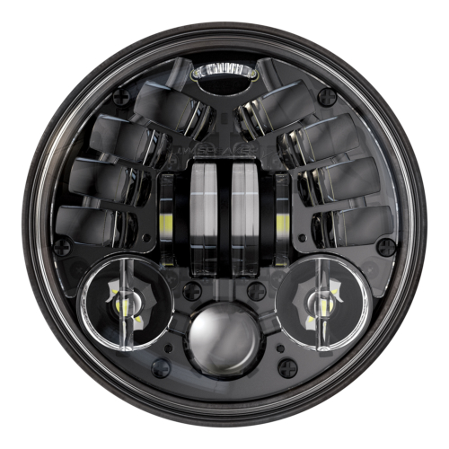 J.w. speaker- Phare rond à LED Adaptive 2 - Homologué ECE - 7 de diamètre  - BMW, Ducati, Harley-Davidson, Moto Guzzi, Triumph & Victory - Noir-  20011773-0555011 – Kustom Store Motorcycles