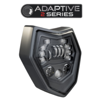 LED Motorcycle Headlight Model 8693 Adaptive 2 Black 34 2023 with Logo