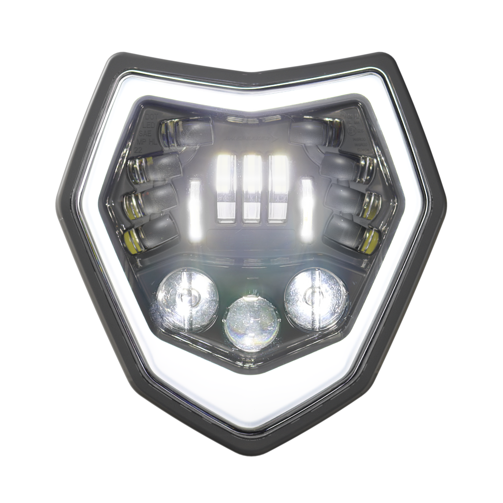 LED Motorcycle Headlight Model 8693 Adaptive 2 High Beam