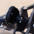 LED Motorcycle Headlight Model 8791 Adaptive 2 Installed on Custom Bike, Top View