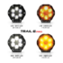 LED Pod Light Trail 6 Pro with Amber and White LEDs, controllable using the J-Link app