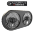 LED Road Glide Headlight Model 8692 Adaptive 2 with Black Bezel, 3/4 View